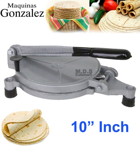 Tortilla Press 10" Electric Maker Prensa Heater Harina Trigo Tortilladora Electrica Bunuelos Flour Empanadas Tacos Quesadillas Burritos Sopapillas