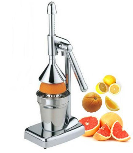 Hand Press Juicer Machine Lemon Squeezer Stainless Steel Heavy Duty  Commercial Grade Juice Extractor Maker Manual Orange Juicer for Kitchen Red  