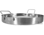 Stainless Steel Comal Convex 16" Round Cook Griddle Taco Grill Pan Heavy Duty