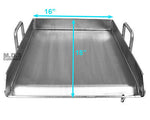Stainless Steel Griddle Plancha with Heavy Duty Stand,BBQ Outdoors,Grill,Camping
