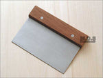 Chopper Scraper Dough Cutter Stainless Steel Griddle Tools Wood Handle Spatula