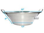 Cazo Stainless Steel Large 22" Widespread Heavy Duty Caso Para Freir Carnitas
