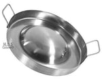 Stainless Steel Comal Convex 16" Round Cook Griddle Taco Grill Pan Heavy Duty