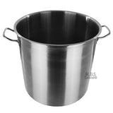Stock Pot Stainless Steel 15Qt Heavy Duty Boiling Soup New Brewing Catering