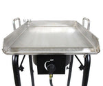 Stainless Steel Griddle Plancha with Heavy Duty Stand,BBQ Outdoors,Grill,Camping