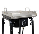 Stainless Steel Griddle Plancha with Heavy Duty Stand,BBQ Outdoors,Grill,Camping