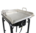 Stainless Steel Griddle Plancha with Heavy Duty Stand,BBQ Outdoors,Grill,Camping
