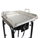 Stainless Steel Griddle Plancha with Heavy Duty Stand,BBQ Outdoors,Grill,Camping