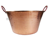 Cazo De Cobre Para Carnitas Large 18" Heavy Duty Gauge Copper 100% Made Mexico