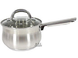 Stainless Steel 12pc Cookware Set W/ Heavy Gauge Capsulated Bottom & Glass Lids