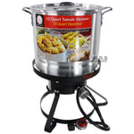 StockPot Set w/ Burner & Stand Vaporera Tamalera Steamer Pot Olla Tamale