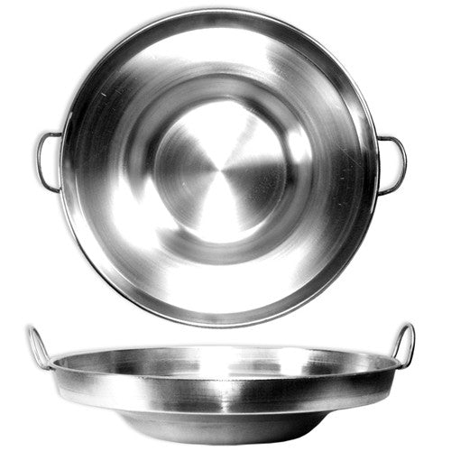 Mexican Concave Comal Griddle WOK Stainless Steel 22 Set w