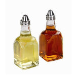 Oil Vinegar cruet 2 set Dispenser Dressing clear Glass Bottle Tools New kitchen