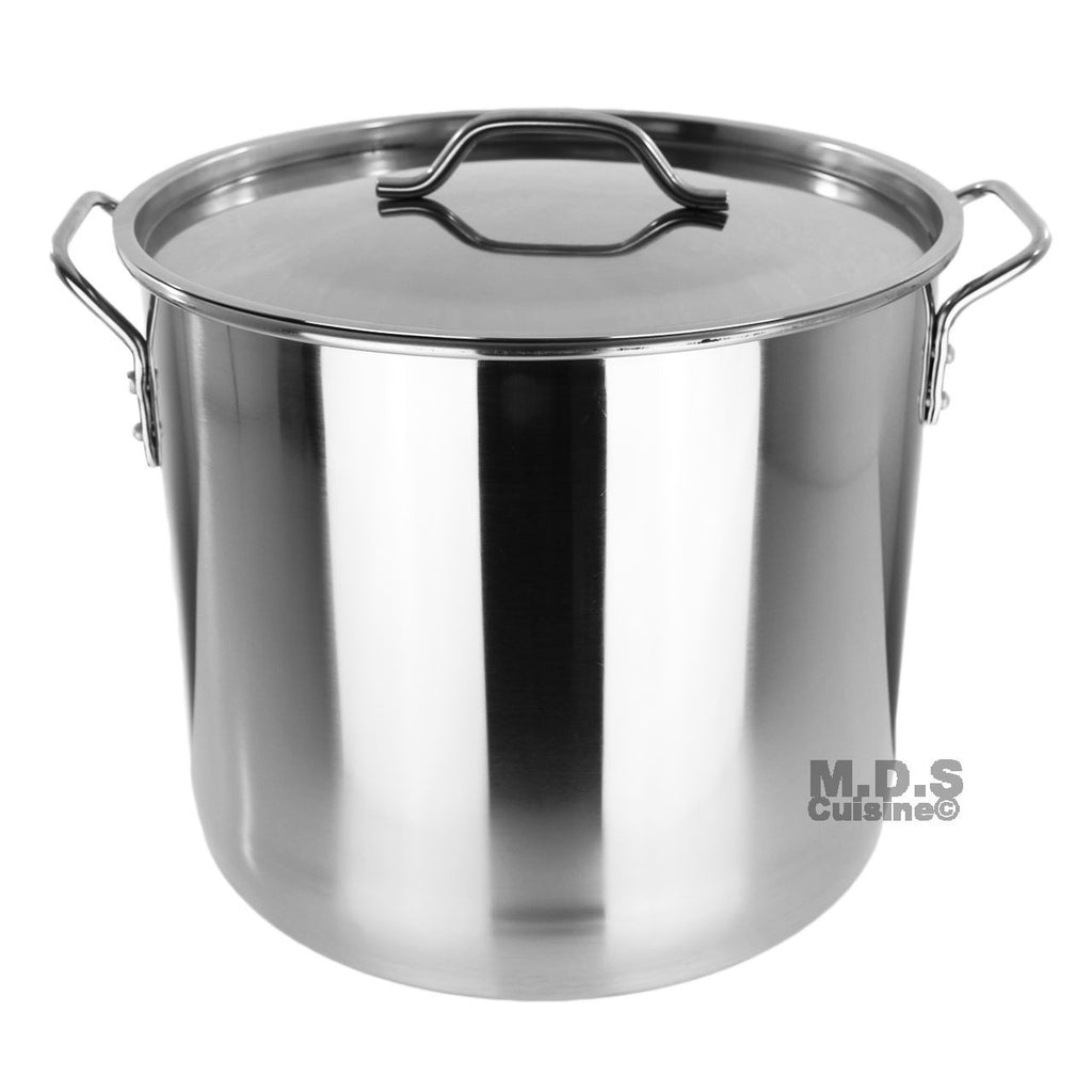 Choice 24 Qt. Standard Weight Aluminum Stock Pot