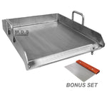 Stainless Steel Flat Top Comal Plancha 18"x16" inch BBQ Griddle Outdoors Tacos