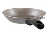 Fry Pan Non-Stick 9" Teflon Metallic Silver Aluminum Stay Cool Handle Skillet