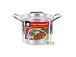Stock pot Set Aluminum 4pc 2, 3.5, 5.5, 8Qt Cookware Set Steamer