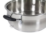 Low Pot 10Qt Stainless Steel Super Double Capsulated Bottom Stock Pot,Rice Pot,Big Low pot,Casserole,Olla,Cacerola,Dutch Oven
