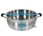 Low Pot 10Qt Stainless Steel Super Double Capsulated Bottom Stock Pot,Rice Pot,Big Low pot,Casserole,Olla,Cacerola,Dutch Oven