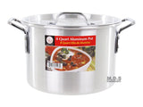 Stock pot Set Aluminum 4pc 2, 3.5, 5.5, 8Qt Cookware Set Steamer