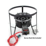 Propane Single Big Large Gas Burner Portable Stove Camping BBQ Hose & Regulator