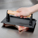 Steak Weight Heavy Duty Cast Iron Commercial Burger Bacon Press