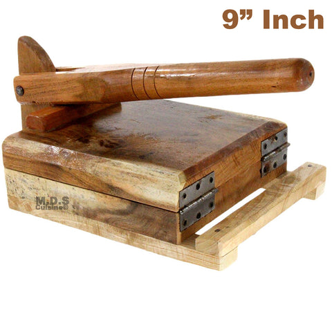 Tortilla Press Wood Tortilladora de Madera Barnizada Mezquite Tortilla Press Heavy Duty 9.5"x 9" …