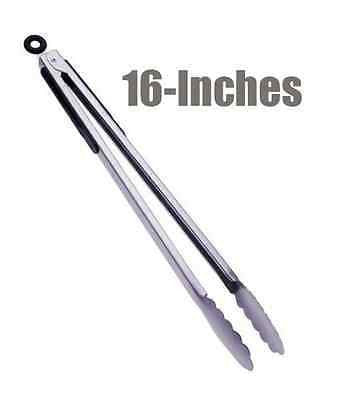 Tongs 16 Inches Stainless Steel long Grill Grilling Heavy BBQ Kitchen –  Kitchen & Restaurant Supplies