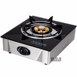 Glass Top Gas Burner Portable Propane Stove Single Burner with Low Pressure Regulator For Tailgate Camping