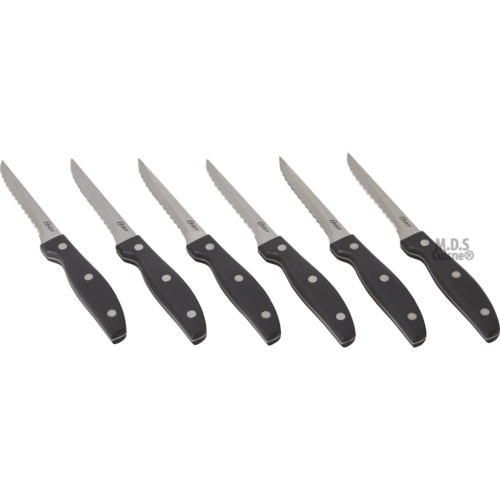 Oster Gunderson 2 Piece Black Stainless Steel Cutlery Set 