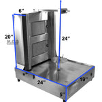 Trompo para Tacos Al Pastor 2 Ceramic Infrared Burners Authentic Stainless Machine Heavy Duty Commercial