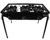 Stove Triple Burner Heavy Duty Gas Propane Outdoor Camping BBQ Grill Griddle