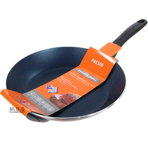 Fry Pan Non-Stick 9" Teflon Metallic Blue Aluminum Stay Cool Handle Skillet