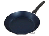 Fry Pan Non Stick 9" Inch Teflon Metallic Blue Aluminum Stay Cool Handle Skillet