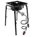 Burner Banjo w/ Multi Size Stand Big Propane Burner Outdoor Heavy Duty