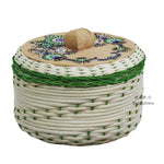 Tortilla Warmer 9" Tortillero de Mimbre Traditional Wicker Made in Mexico Traditional Handmade Styrofoam