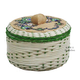 Tortilla Warmer 9" Tortillero de Mimbre Traditional Wicker Made in Mexico Traditional Handmade Styrofoam
