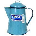 Pitcher Pewter 9" Enamel Jug Flagon Carafe Cantaro Jarra Peltre Traditional Camping Outdoors