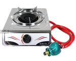 Stove Single Burner Propane Gas Stainless Steel Portable Camping Outdoor