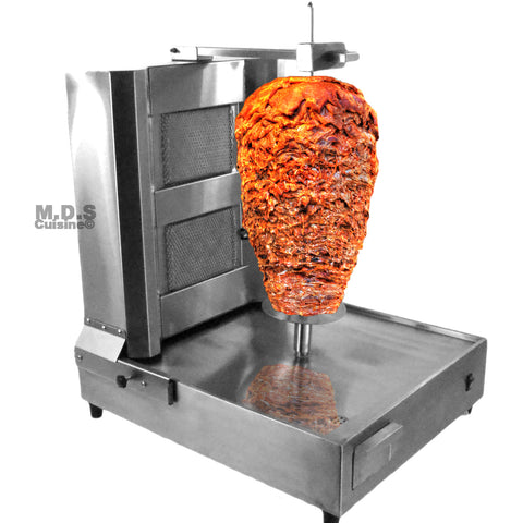 Trompo para Tacos Al Pastor 2 Ceramic Infrared Burners Authentic Stainless Machine Heavy Duty Commercial