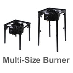 Burner with Multi Size Stand Big Propane Burner Outdoor Heavy Duty