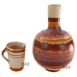 Botellon de Barro sin Plomo Terracota Water Jug 4QT Lead free Traditional