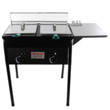 Deep Fryer Double Basket 10 QT Stainless Steel Propane Gas