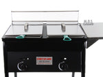 Deep Fryer Double Basket 10 QT Stainless Steel Propane Gas