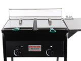Deep Fryer Double Basket 10 QT Stainless Steel Propane Gas
