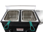 Deep Fryer Double Basket 10 QT Stainless Steel Propane Gas