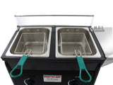 Deep Fryer Double Basket 10 QT Stainless Steel Propane Gas