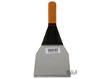 Turner Burger XL Heavy Duty Polished Stainless Steel Grill Spatula Scraper Wood Handle