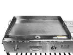 Taco Cart 36" Stainless Steel Griddle w/ 3 Steamers Pans Catering Plancha Propane Gas