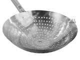 Stainless Steel Stir Fry Skimmer Strainer 25" Long Paddle Cazo Pala Carnitas